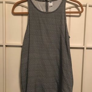 Black and White Print Tank Top